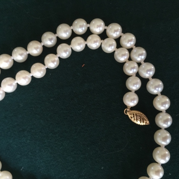 Jewelry - Genuine Cultured Pearls with 14K Gold Clasp